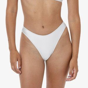 High Waist High Cut Bikini Bottom - S Los Angeles Apparel